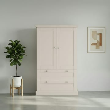 Binz Garderob 83x130 cm - Kashmirgräddvit - Förvaring - Sko- & klädförvaring - Garderober & garderobssystem