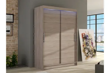Biscayne Garderob 120x200 cm - Beige - Förvaring - Sko- & klädförvaring - Garderober & garderobssystem