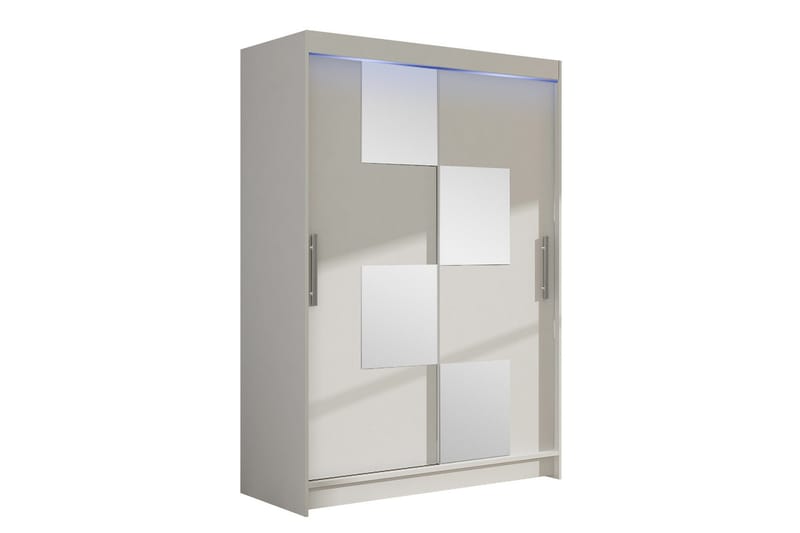 Biscayne Garderob m. Spegel 120x200 cm, Grå