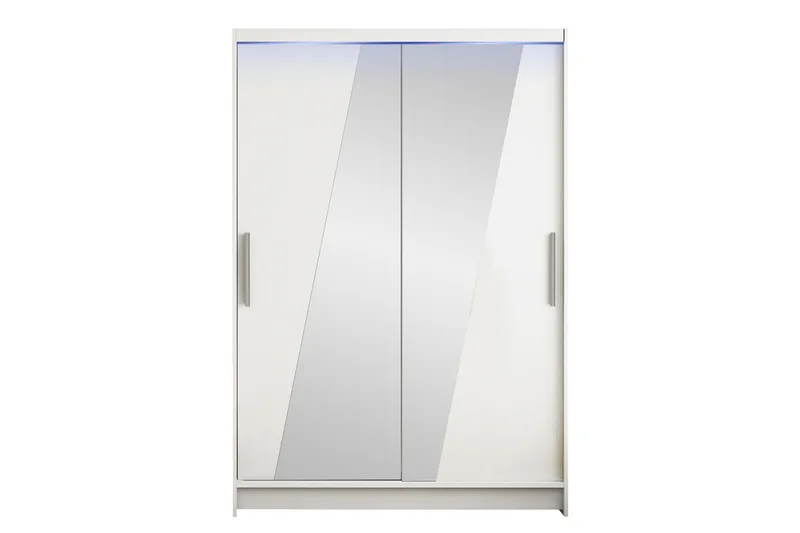 Biscayne Garderob m. Spegel 120x200 cm, Grå/Beige