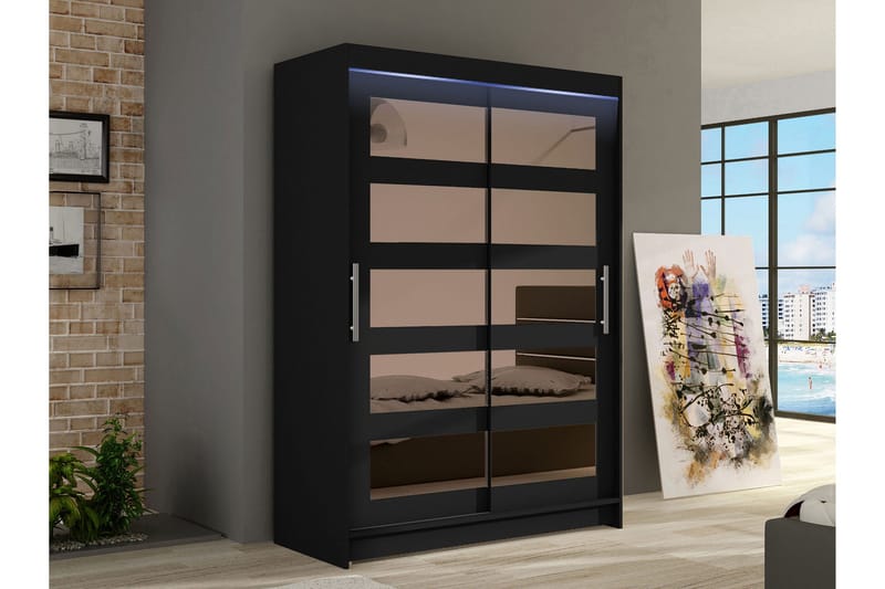 Biscayne Garderob m. Spegel 120x200 cm - Förvaring - Sko- & klädförvaring - Garderober & garderobssystem