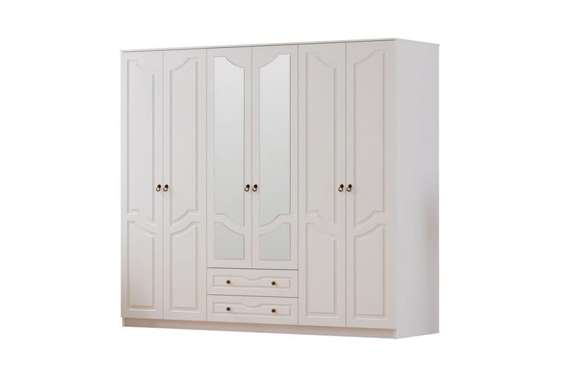 Brelin Garderob 210x210 cm - Matt Vit - Förvaring - Sko- & klädförvaring - Garderober & garderobssystem