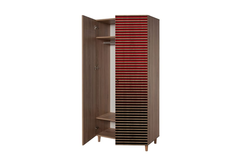 Brokind Garderob 90 cm - Brun - Förvaring - Sko- & klädförvaring - Garderober & garderobssystem
