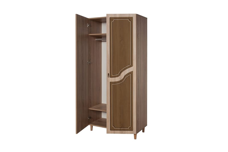 Brokind Garderob 90 cm - Brun - Förvaring - Sko- & klädförvaring - Garderober & garderobssystem