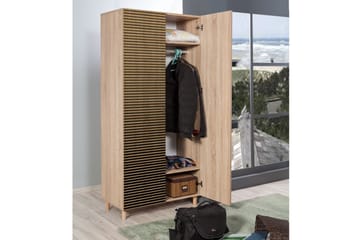 Brokind Garderob 90 cm - Brun - Förvaring - Sko- & klädförvaring - Garderober & garderobssystem