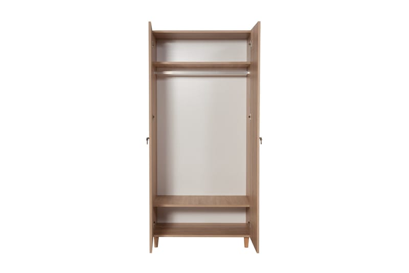Brokind Garderob 90 cm - Brun - Förvaring - Sko- & klädförvaring - Garderober & garderobssystem