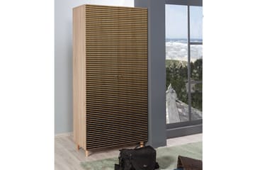 Brokind Garderob 90 cm - Brun - Förvaring - Sko- & klädförvaring - Garderober & garderobssystem