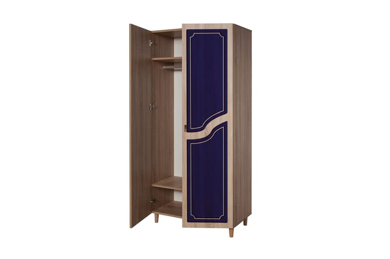 Brokind Garderob 90 cm - Brun - Förvaring - Sko- & klädförvaring - Garderober & garderobssystem