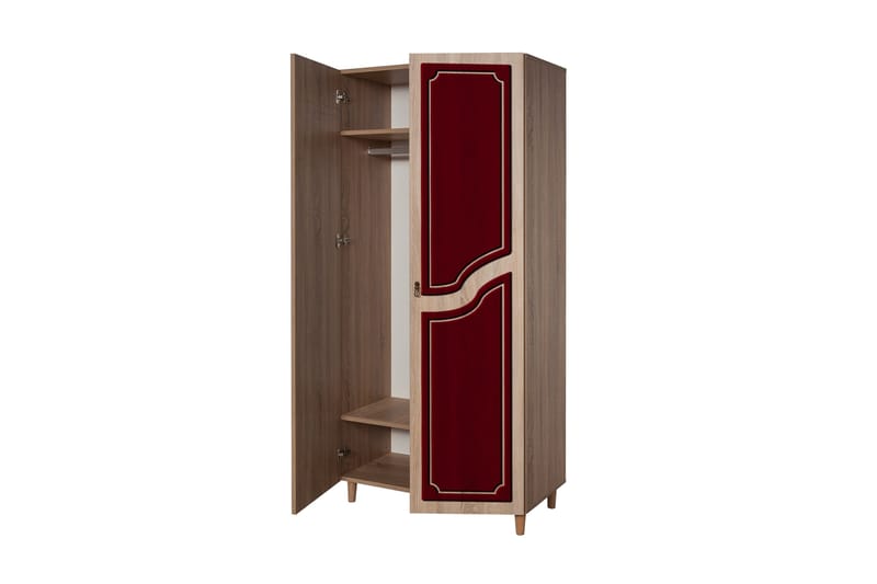 Brokind Garderob 90 cm - Brun - Förvaring - Sko- & klädförvaring - Garderober & garderobssystem