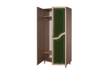 Brokind Garderob 90 cm - Brun - Förvaring - Sko- & klädförvaring - Garderober & garderobssystem