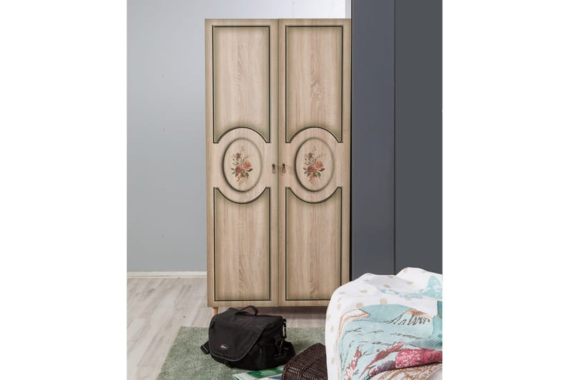 Brokind Garderob 90 cm - Brun - Förvaring - Sko- & klädförvaring - Garderober & garderobssystem