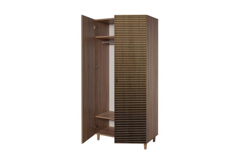 Brokind Garderob 90 cm - Brun - Förvaring - Sko- & klädförvaring - Garderober & garderobssystem
