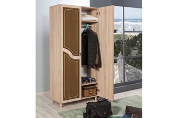 Brokind Garderob 90 cm - Brun - Förvaring - Sko- & klädförvaring - Garderober & garderobssystem