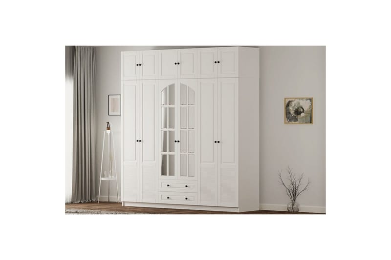 Bronte Garderobsskåp 210x210 cm - Matt Vit - Förvaring - Skåp - Garderobsskåp