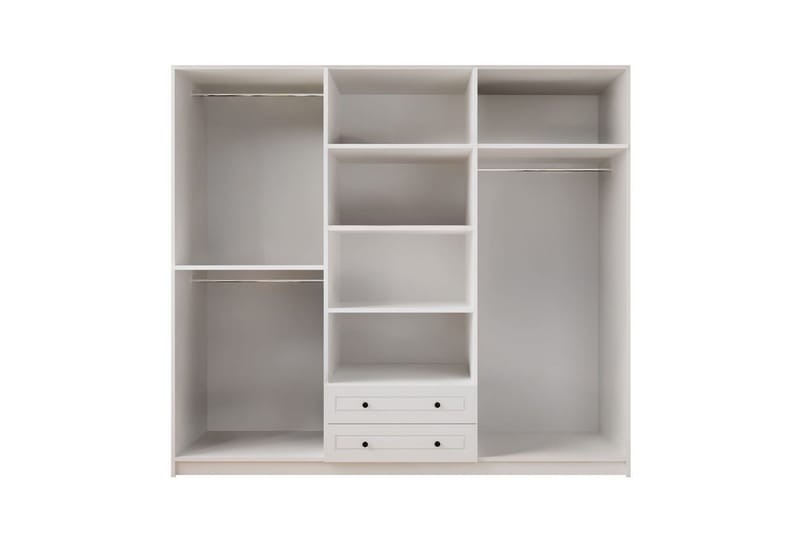 Bronte Garderobsskåp 210x210 cm - Matt Vit - Förvaring - Skåp - Garderobsskåp