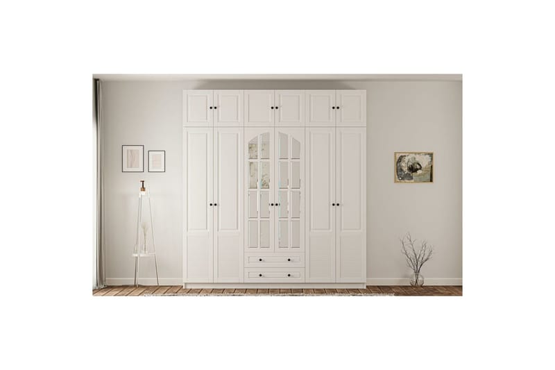 Bronte Garderobsskåp 210x240 cm - Matt Vit - Förvaring - Skåp - Garderobsskåp