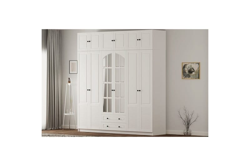 Bronte Garderobsskåp 210x240 cm - Matt Vit - Förvaring - Skåp - Garderobsskåp