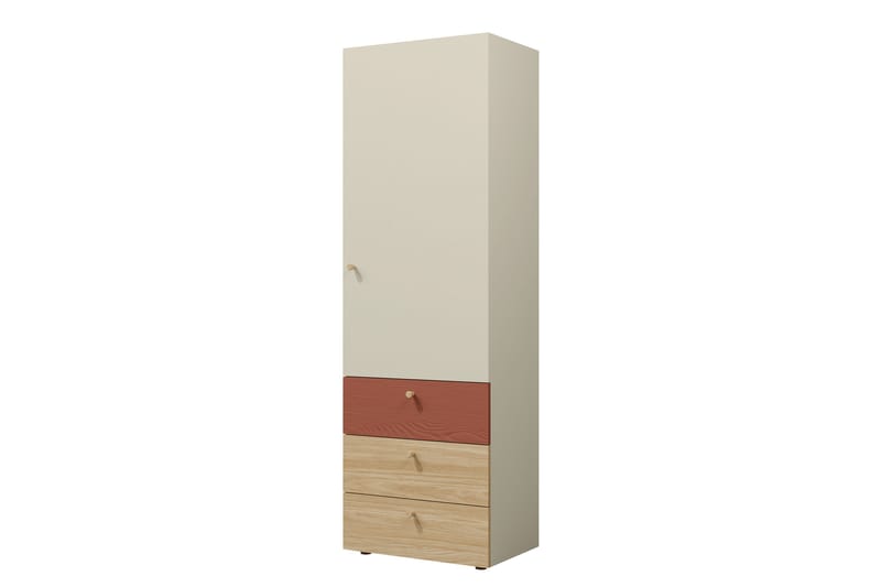 Buhan Garderob 60x185 cm - Beige/Brun - Förvaring - Sko- & klädförvaring - Garderober & garderobssystem