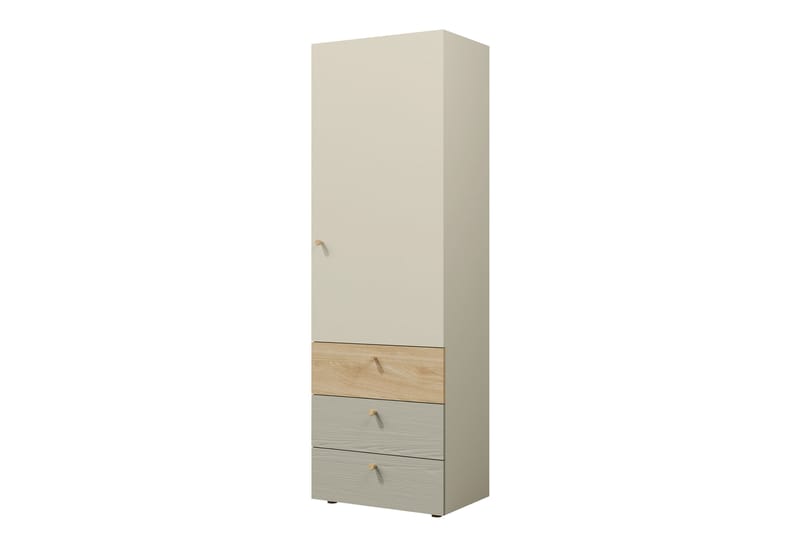 Buhan Garderob 60x185 cm - Beige/Brun - Förvaring - Sko- & klädförvaring - Garderober & garderobssystem