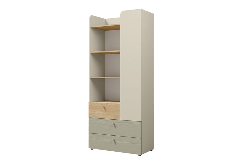 Buhan Garderob 80x185 cm - Beige/Brun - Förvaring - Sko- & klädförvaring - Garderober & garderobssystem