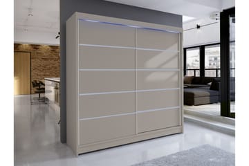 Canderbury Garderob 180x215 cm - Beige - Förvaring - Sko- & klädförvaring - Garderober & garderobssystem