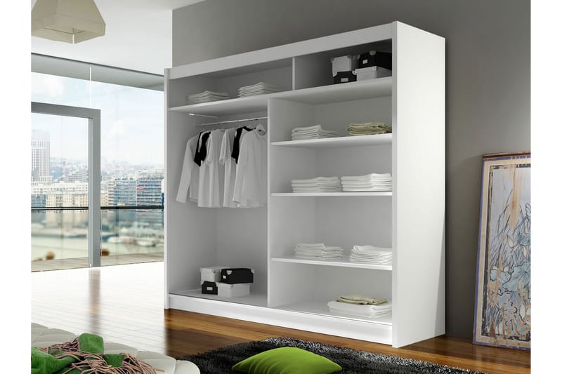 Canderbury Garderob 180x215 cm - Svart - Förvaring - Sko- & klädförvaring - Garderober & garderobssystem