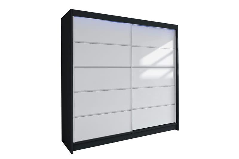 Canderbury Garderob 180x215 cm - Svart/Vit - Förvaring - Sko- & klädförvaring - Garderober & garderobssystem