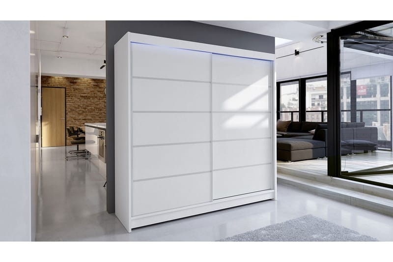 Canderbury Garderob 180x215 cm - Vit - Förvaring - Sko- & klädförvaring - Garderober & garderobssystem