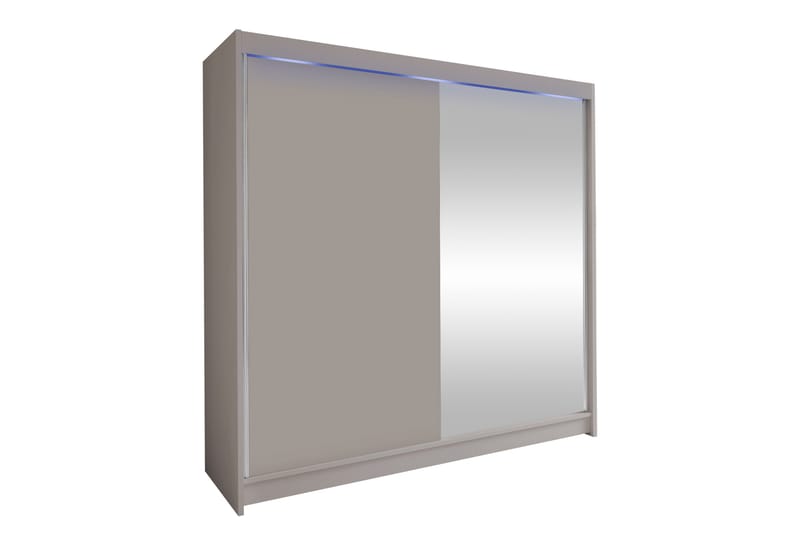 Canderbury Garderob m. Spegel 180x215 cm - Beige - Förvaring - Sko- & klädförvaring - Garderober & garderobssystem