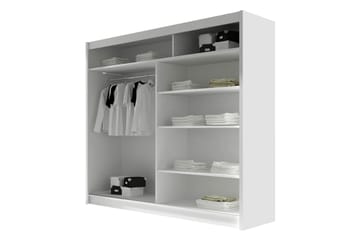 Canderbury Garderob m. Spegel 180x215 cm - Beige - Förvaring - Sko- & klädförvaring - Garderober & garderobssystem