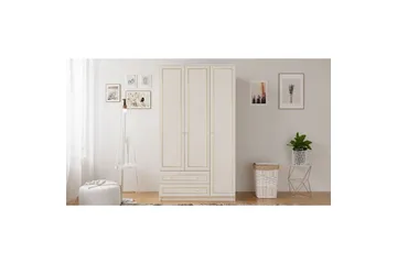 Carvo Garderob 105x180 cm - Matt Vit - Förvaring - Sko- & klädförvaring - Garderober & garderobssystem