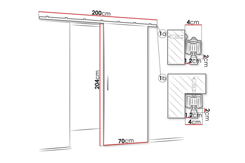 Cassidy Skjutdörr - Beige - Förvaring - Sko- & klädförvaring - Garderober & garderobssystem