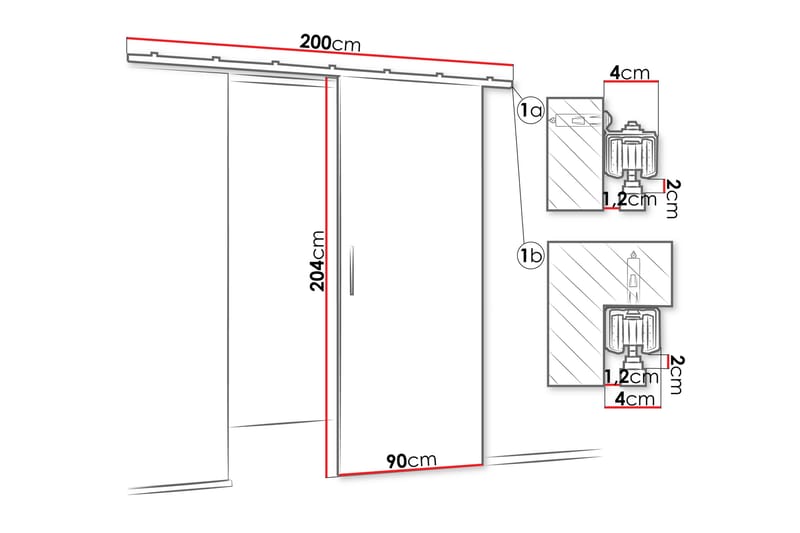 Cassidy Skjutdörr - Beige - Förvaring - Sko- & klädförvaring - Garderober & garderobssystem