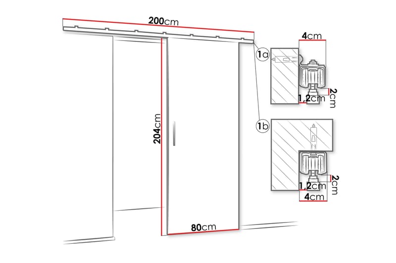 Cassidy Skjutdörr - Förvaring - Sko- & klädförvaring - Garderober & garderobssystem