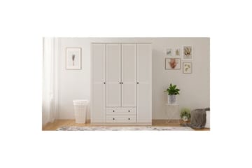 Ceyras Garderob 140x184 cm - Matt Vit - Förvaring - Sko- & klädförvaring - Garderober & garderobssystem