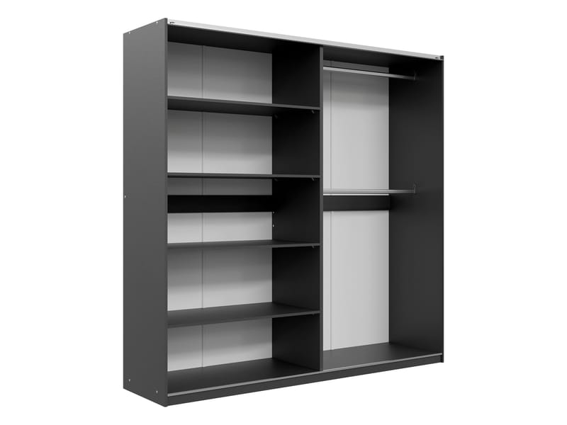 Ceyris Garderob med Spegel 203 cm - Förvaring - Sko- & klädförvaring - Garderober & garderobssystem