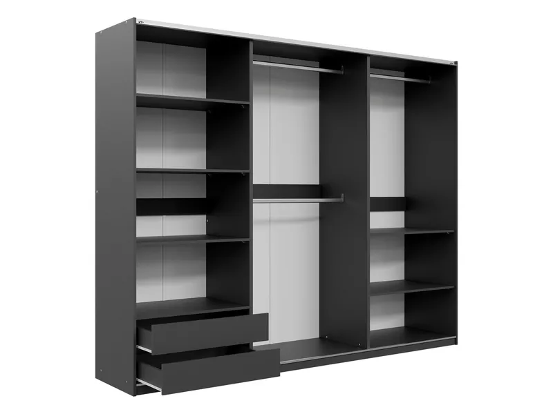 Ceyris Garderob med Spegel 250 cm - Förvaring - Sko- & klädförvaring - Garderober & garderobssystem