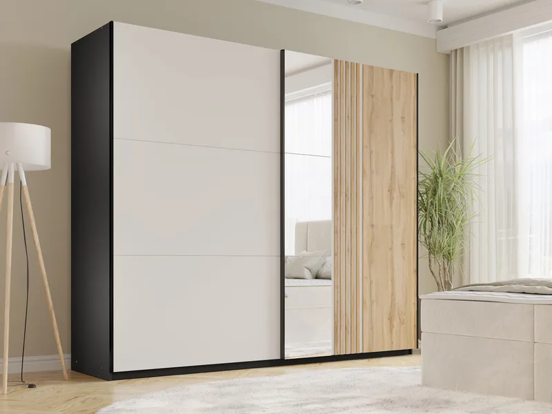 Ceyris Garderob med Spegel 250 cm - Förvaring - Sko- & klädförvaring - Garderober & garderobssystem