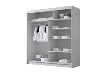 Chavez Garderob 180x215 cm - Svart - Förvaring - Sko- & klädförvaring - Garderober & garderobssystem