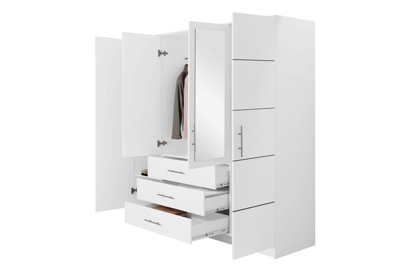 Chavez Garderob 196x200 cm - Beige - Förvaring - Sko- & klädförvaring - Garderober & garderobssystem