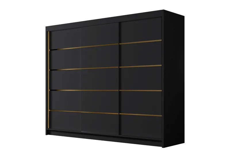 Cinerea Garderob 250x215 cm, Svart