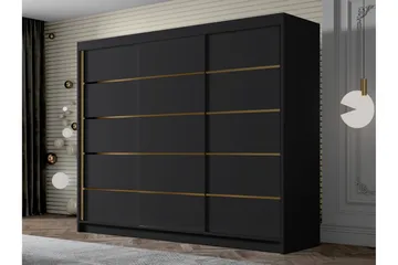 Cinerea Garderob 250x215 cm - Svart - Förvaring - Sko- & klädförvaring - Garderober & garderobssystem