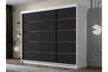 Cinerea Garderob 250x215 cm - Svart/Vit - Förvaring - Sko- & klädförvaring - Garderober & garderobssystem