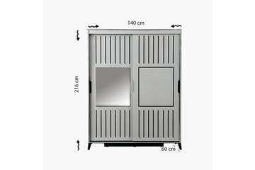 Comfortale Garderob 140 - Valnöt - Förvaring - Sko- & klädförvaring - Garderober & garderobssystem