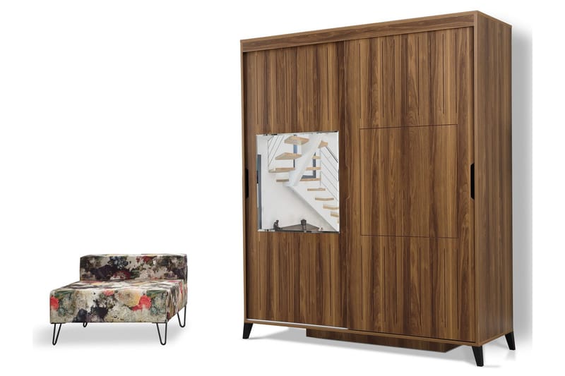Comfortale Garderob 150 - Valnöt - Förvaring - Sko- & klädförvaring - Garderober & garderobssystem