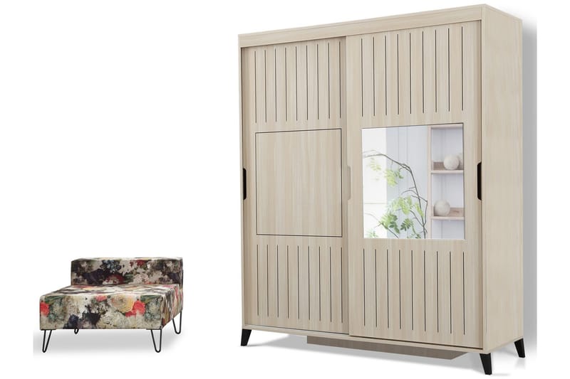 Comfortale Garderob 170 - Ljus Trä - Förvaring - Sko- & klädförvaring - Garderober & garderobssystem