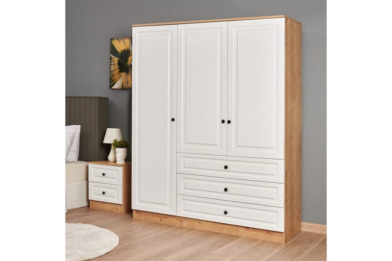 Comfortale Garderob 52x150 cm - Svart/Mörkfärgat trä - Förvaring - Sko- & klädförvaring - Garderober & garderobssystem