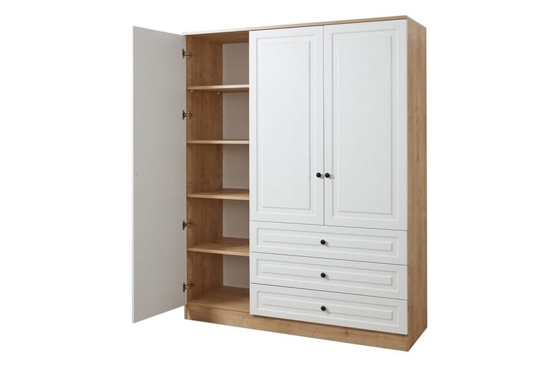 Comfortale Garderob 52x150 cm - Svart/Mörkfärgat trä - Förvaring - Sko- & klädförvaring - Garderober & garderobssystem