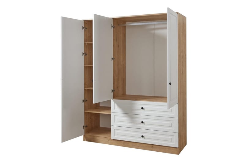 Comfortale Garderob 52x150 cm - Svart/Mörkfärgat trä - Förvaring - Sko- & klädförvaring - Garderober & garderobssystem