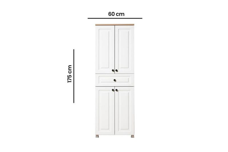 Comfortale Garderob 60x175 cm - Svart/Mörkfärgat trä - Förvaring - Sko- & klädförvaring - Garderober & garderobssystem